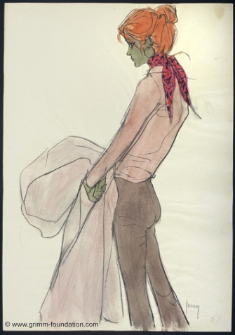 Gerd Grimm, M&auml;dchen mit Halstuch 